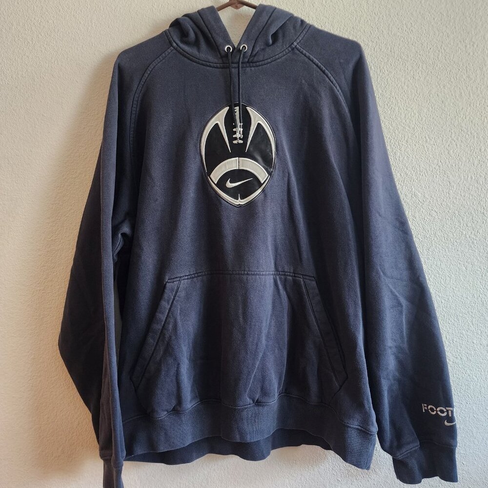 Nike Football Hoodie Mens Large Pullover Sweatshirt NFL Fleece Vintage 90s